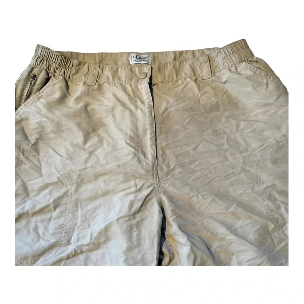 L.L. Bean Men's Tropicwear No Fly Zone Zip off Pants Size XL Soft Sand - Picture 6 of 8